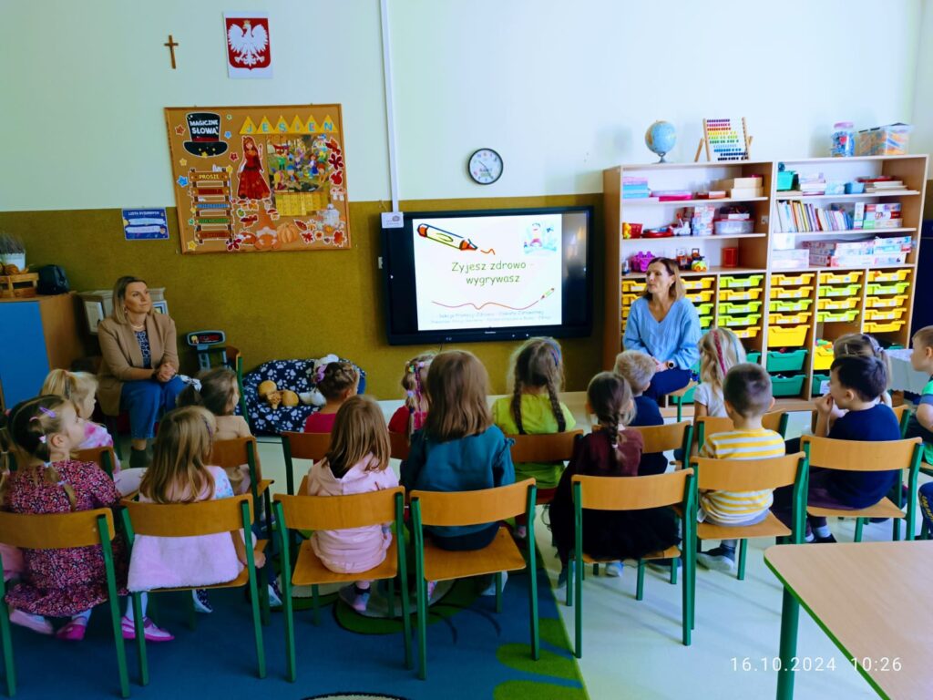 Prelekcja na temat zdrowego stylu życia grupa ''Żyrafki''